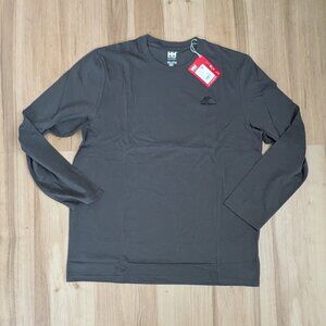 NWT Helly Hansen Long Sleeve Graphic T-Shirt Grey XXL